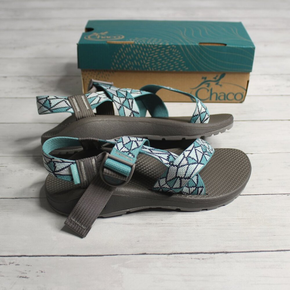 Chaco Women's Mega Z Cloud Sporty Sandals Size 9 Blue Gray